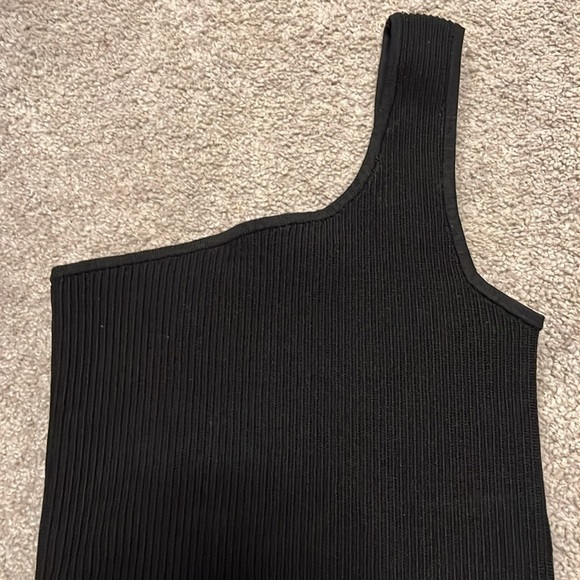 Babaton Sculpt Knit One-Shoulder Dress in black - size 2XS - Picture 7 of 9